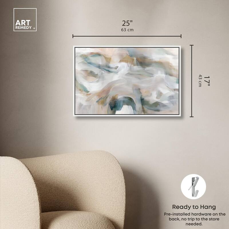 Whispering Colors IV Canvas by Art Remedy