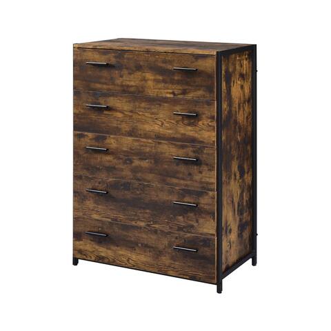 ACME Juvanth Chest in Rustic Oak and Black