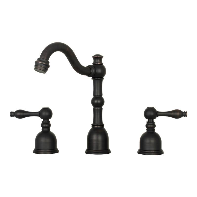 Widespread Two-handle Copper Bathroom Faucet - Oil Rubbed Bronze