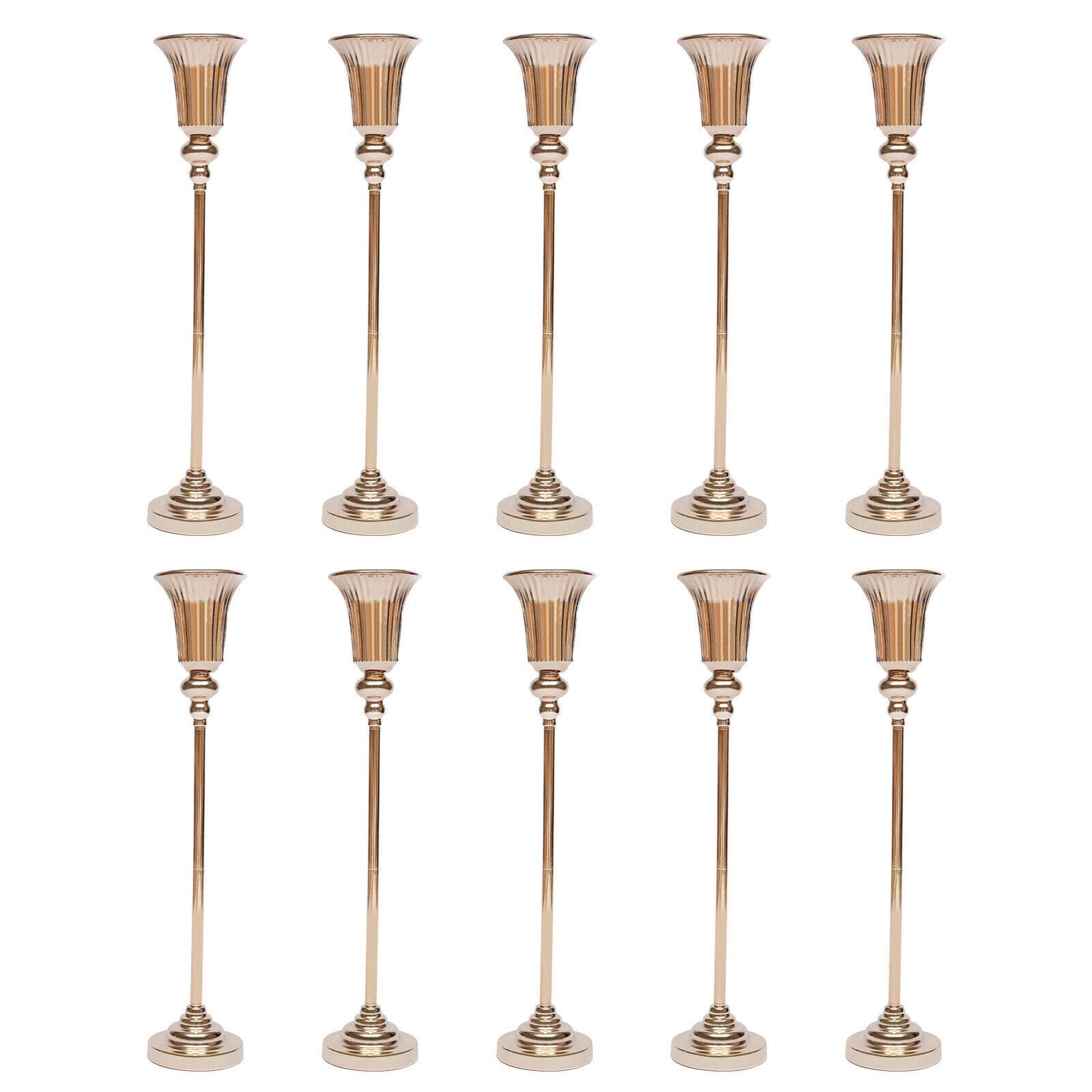 Gold Vase for Centerpieces 10Pcs Tall Floor Vases Wedding Bed Bath