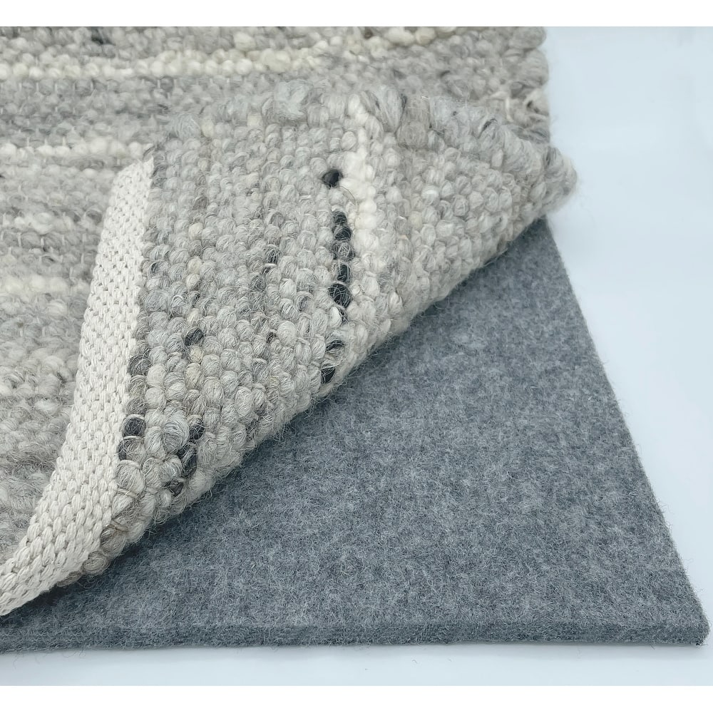 1/3" Thick Premium Protective Non-slip Backing Rug Pad - Grey