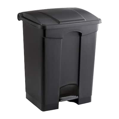 17 Gallon Step-On Trash Can, Large Plastic Garbage Can