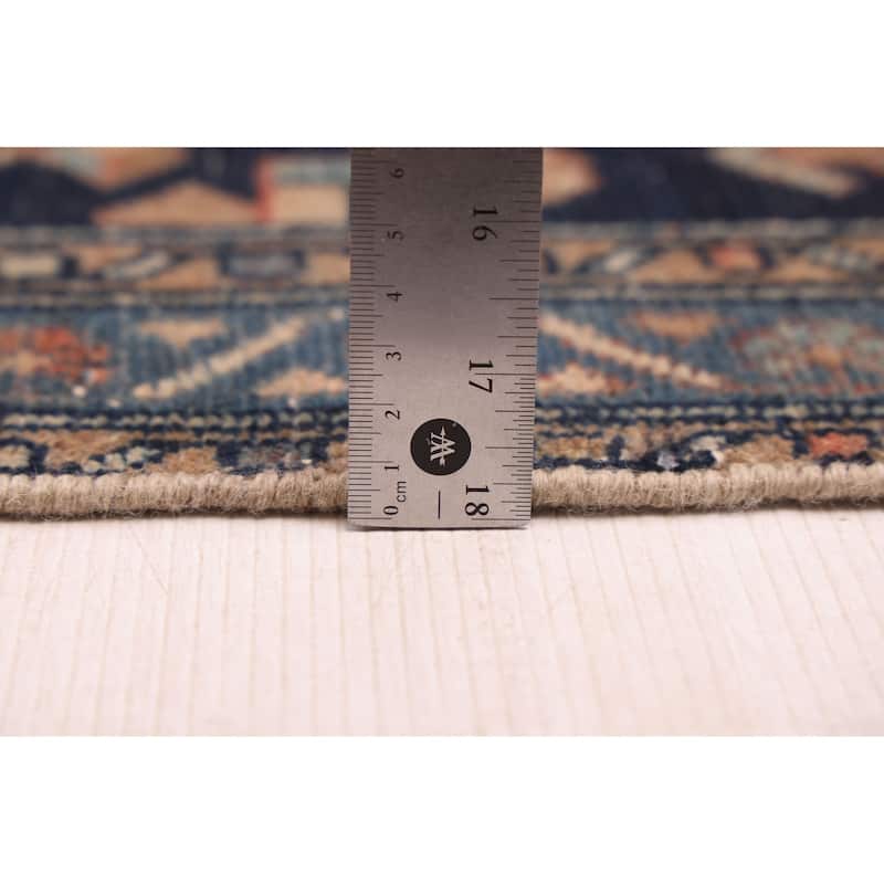 ECARPETGALLERY Hand-knotted Antalya Vintage Dark Navy Wool Rug - 3'5 x 6'3