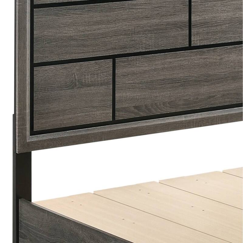 Vallendale Weathered Grey 2-Drawer Storage Bed