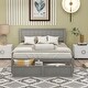 preview thumbnail 3 of 16, Full Platform Bed with Under-Bed Drawers, Space-Saving Design