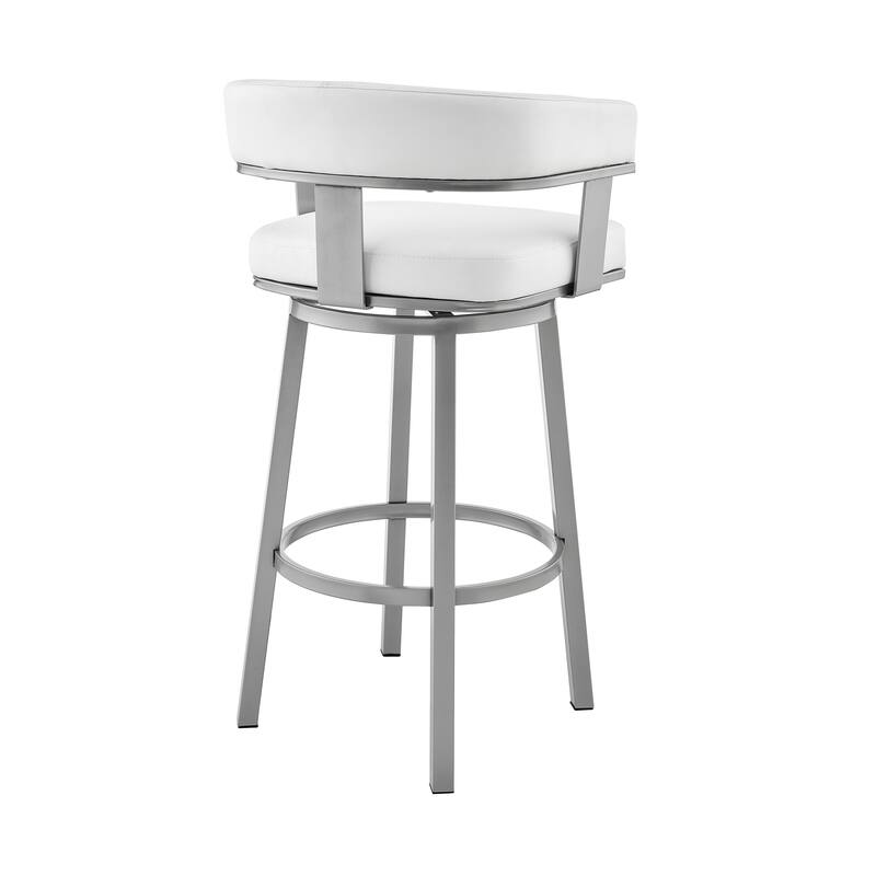Cohen Modern Swivel Bar Stool, Upholstered Counter Chair with Metal Frame