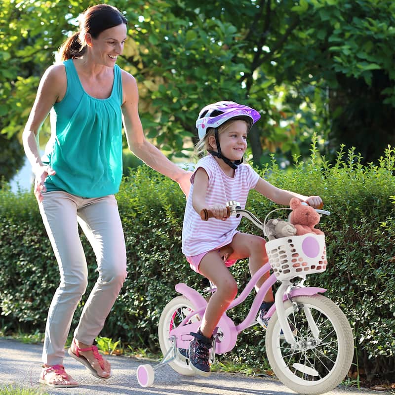 Gymax 16'' Kids Bicycle Children's Training Bicycle w/ Removable