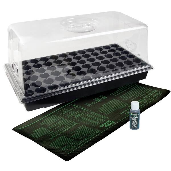 Shop Hydrofarm Ck64060 72 Cell Pack 6 Dome Hot House With Heat Mat Tray Overstock 14683883