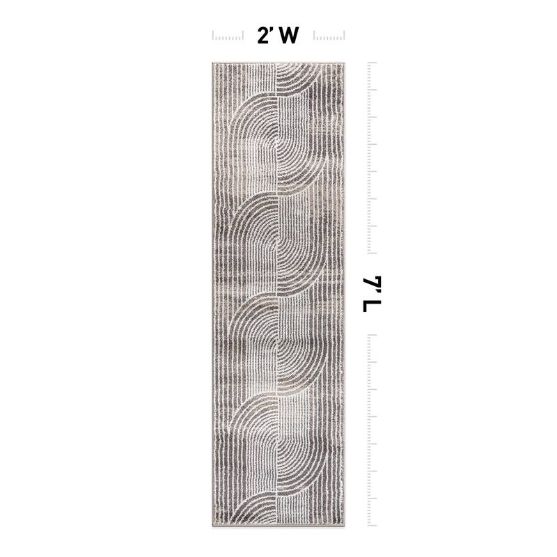 Contemporary Arch Knot Design Area Rug