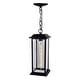 preview thumbnail 4 of 8, CWI Lighting Blackbridge 1 Light Black Outdoor Pendant