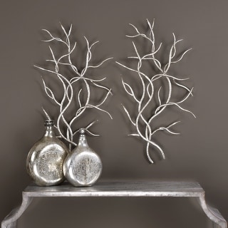 Uttermost Silvertone Iron Branches Wall Art (Set of 2)