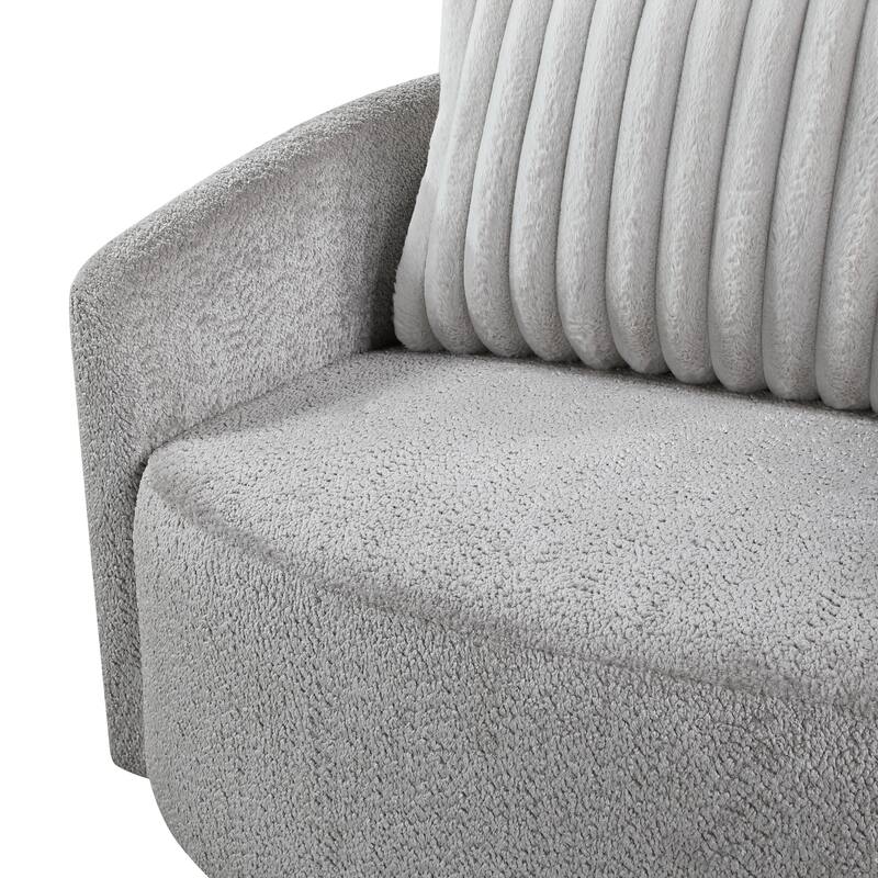 Alfena Chenille Swivel Chair