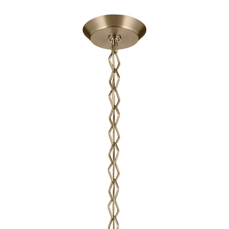 Kichler Lighting Nella 16 Inch 1 Light Pendant with Clear Outer Glass with Opal Interior Glass in Champagne Bronze - 12