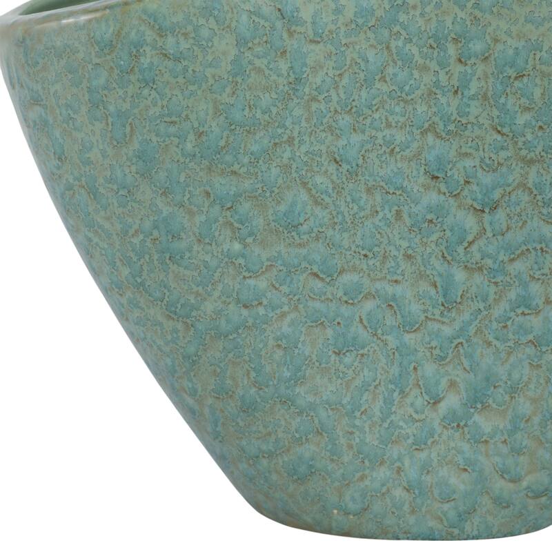 Earthenware Decorative Vase Textured Handmade Elegant Centerpiece