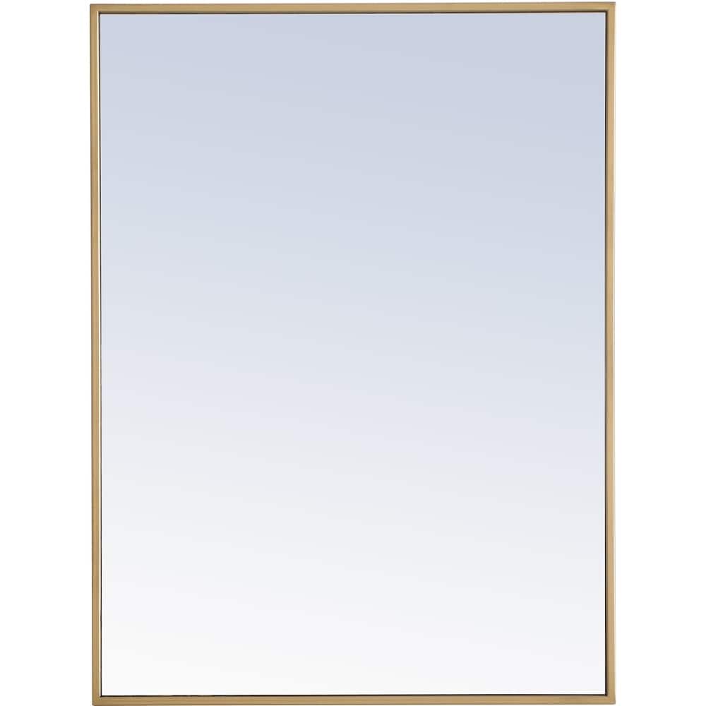 Elegant Lighting Eternity 32" x 24" Rectangular Metal Framed Wall