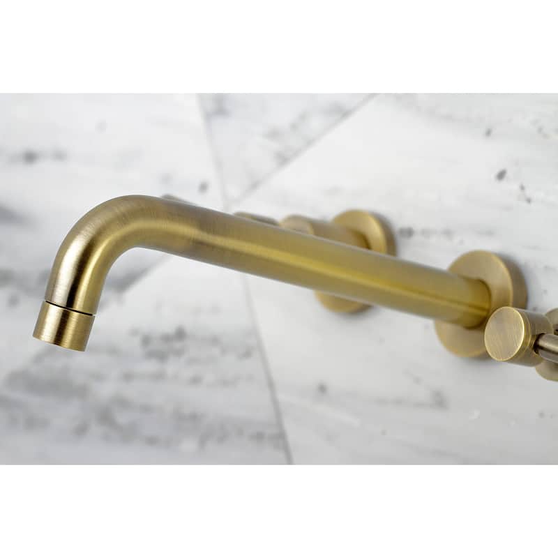 Concord 3-Hole Wall Mount Roman Tub Faucet in Polished Nickel