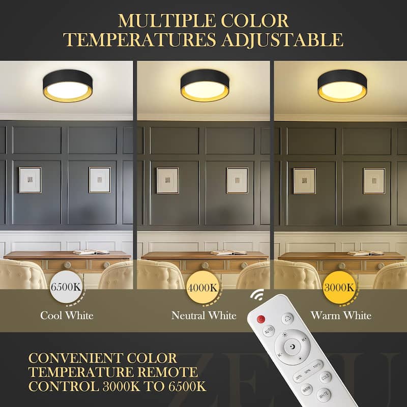 13 Inch Ceiling Light, LED Flush Mount Light