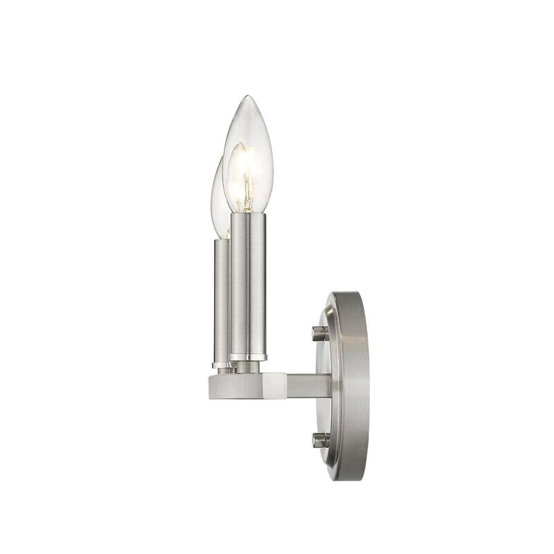 Steel Wall Sconce 2 Light LED Reversible Mount Fixture - 4” x 12” x 6.63” (D x W x H)