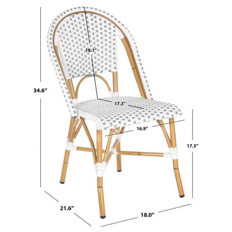 SAFAVIEH Marolyn Stackable Dining Chair (Set of 2) - 18Wx22Dx35H