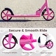 preview thumbnail 8 of 18, Gymax Folding Kick Scooter w/ 3 Adjustable Heights 8 Inches Big Wheels
