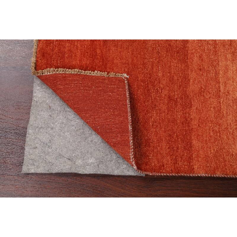 Modern Striped Oriental Gabbeh Kashkoli Runner Rug Wool Handmade - 3'2" x 15'7"