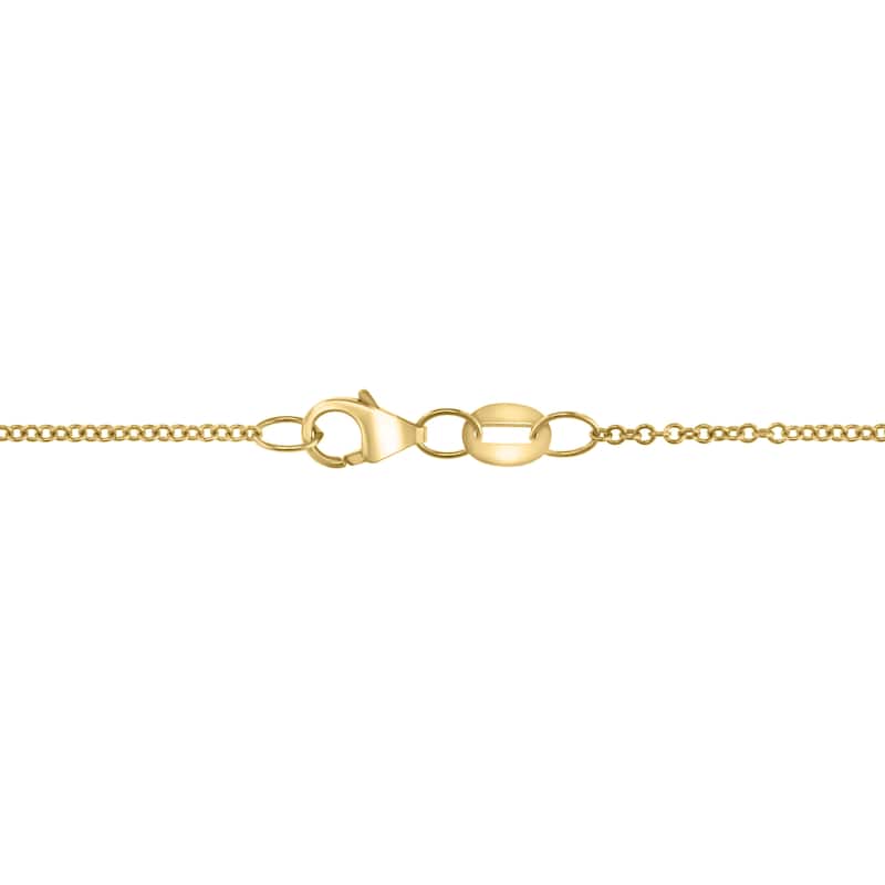 EFFY 14K Gold Diamond,Aquamarine Pendant Necklace