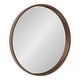 preview thumbnail 24 of 97, Kate and Laurel Travis Round Wood Accent Wall Mirror 25.6" Diameter - Bronze