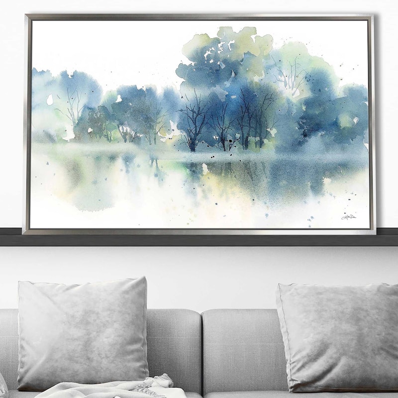 "Blue Pond Reflections" Print on Floating Canvas