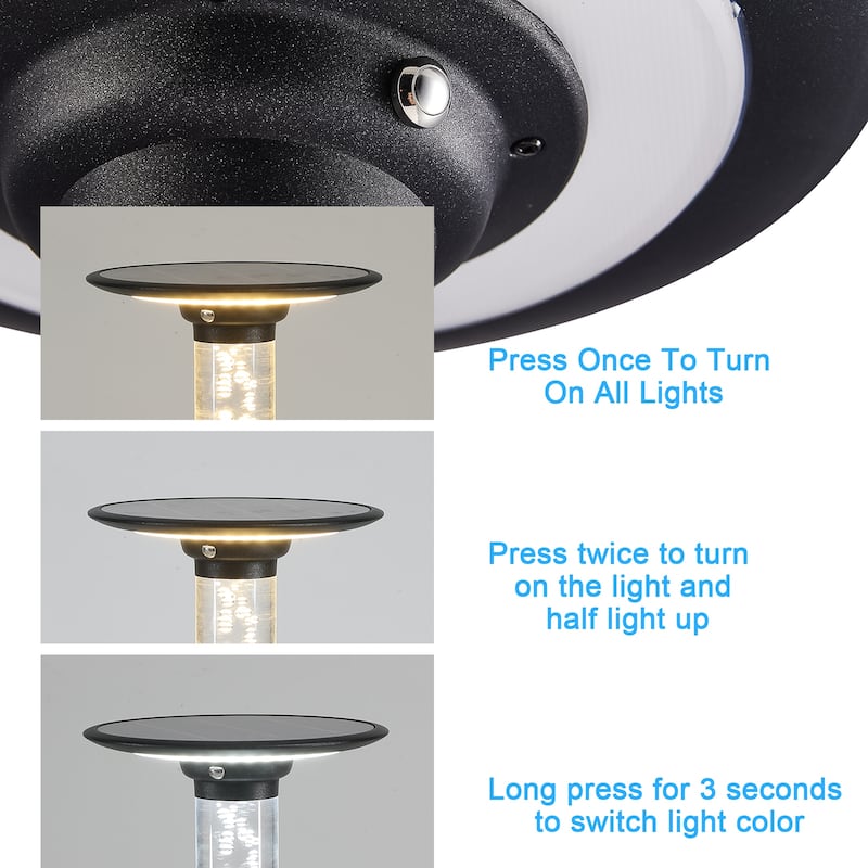 Outdoor Solar Light, Landscape Path Light with 2 Light Colors