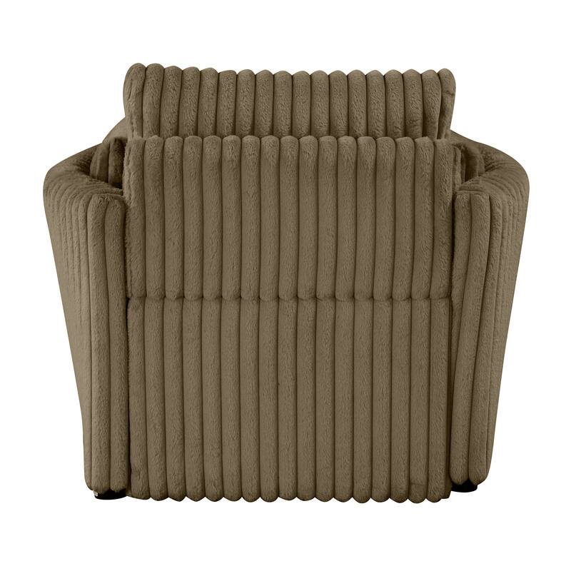 Modern Fabric Sleeper Single Sofa with USB and 2 pillows