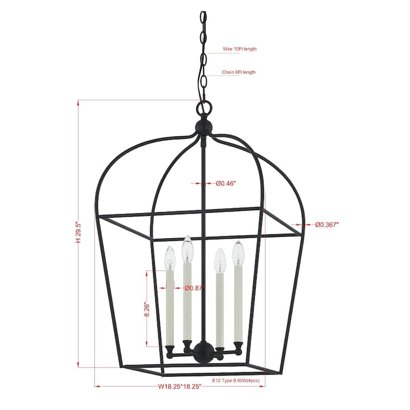 Clarksdale Pendant Light, Black