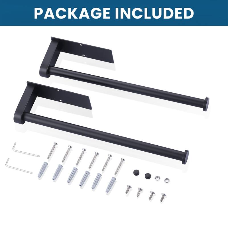 WOWOW Two-Piece Wall-Mounted Stainless Steel Paper Towel Holder