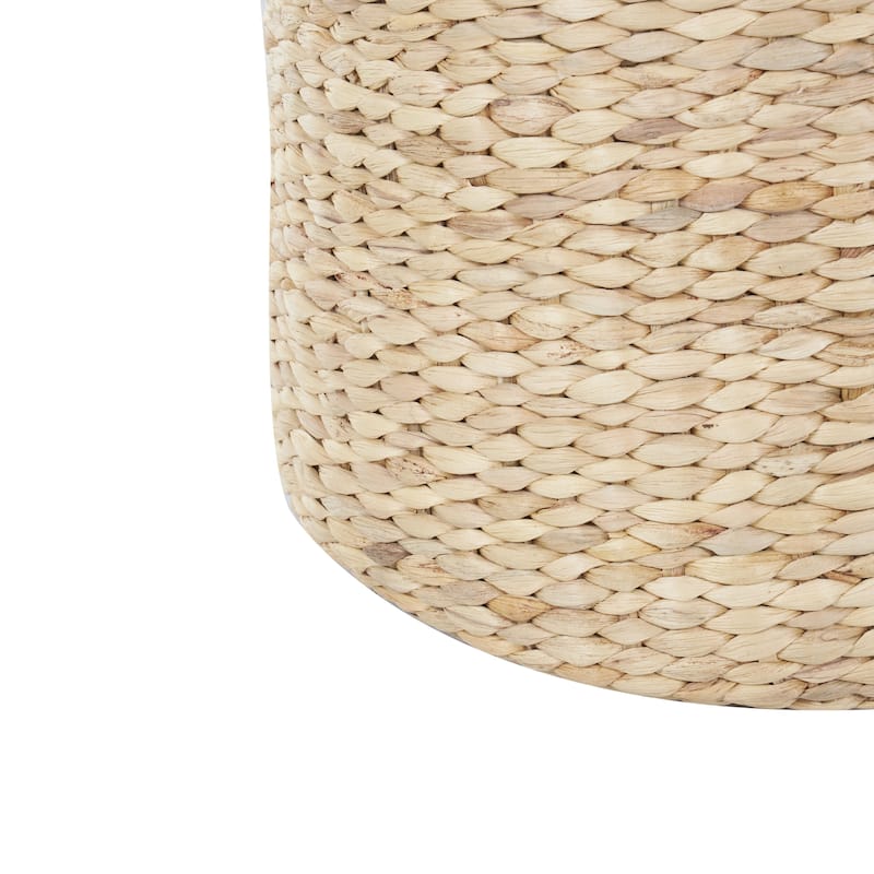 Seagrass Handmade Woven Drum Accent Table - Brown - Roche River Decor