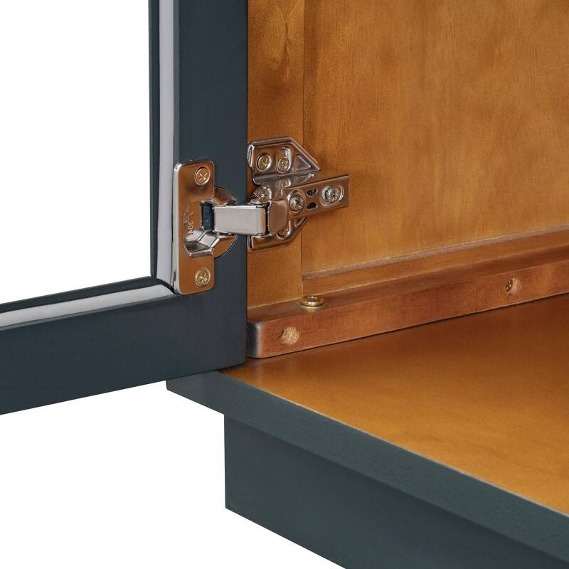 57.7" Large Sideboard Buffet Cabinet with Adjustable Shelves and Glass Doors for Kitchen and Dining Room