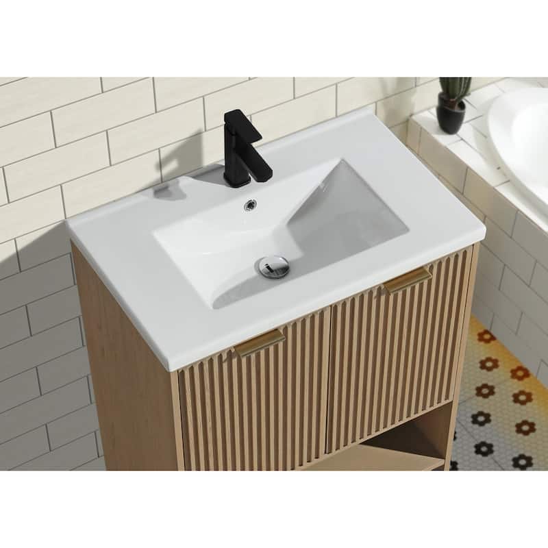 Ari Bath San Diego 30" Freestanding Bathroom Vanity Oak