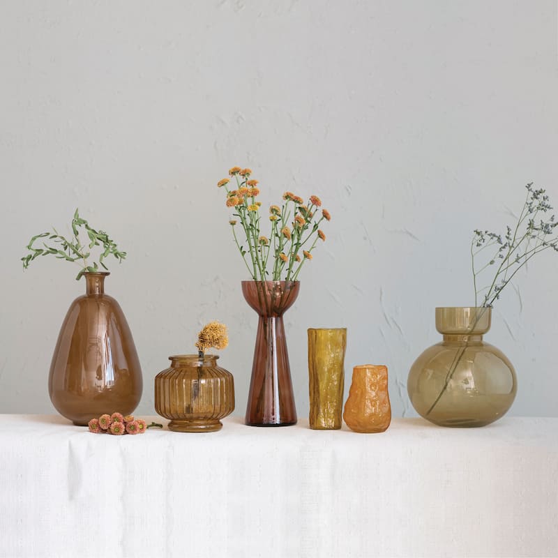 Glass Vase or Candle Holder
