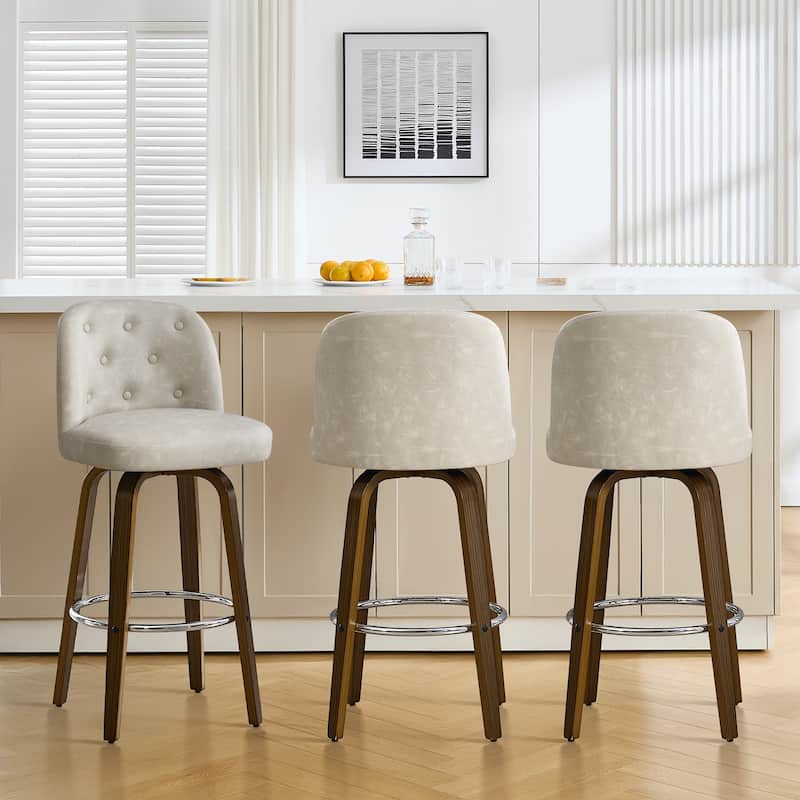 26"/29" Swivel Bar Stools/ Counter Stool with Bentwood Legs