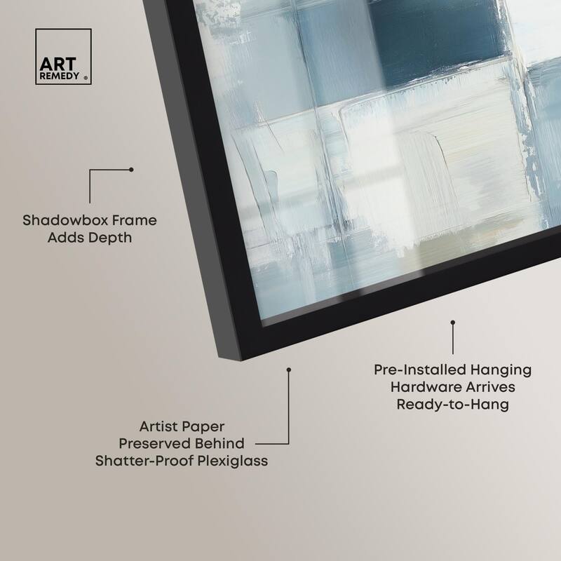 Deconstructed Blue I Shadowbox by Art Remedy