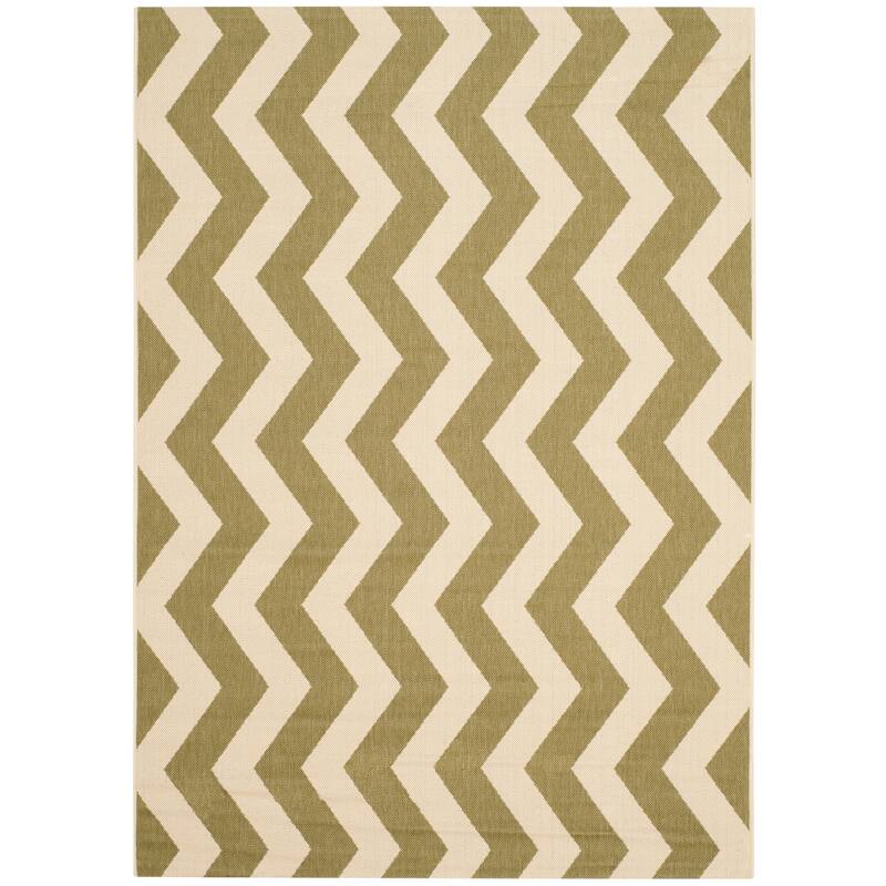 SAFAVIEH Courtyard Morganne Chevron Indoor/ Outdoor Waterproof Patio Backyard