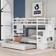 preview thumbnail 4 of 13, Twin over Twin Bunk Beds With Twin Trundle and Stairway Storage Function