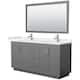 Option Dark Gray / White Quartz Top / Brushed Nickel