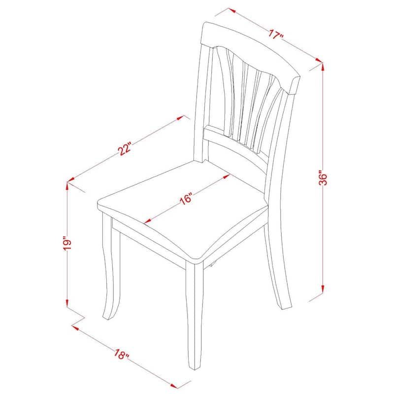 East West Furniture 5 Piece Dinette Set- a Round Dining Table and 4 Dining Room Chairs, Saddle Brown (Seat Options)