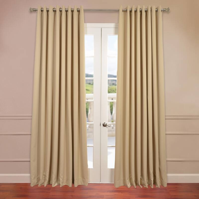 Exclusive Fabrics Extra Wide Room Darkening Grommet 96-inch Curtain (1 Panel)