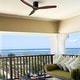 preview thumbnail 3 of 157, YUHAO SylvanAir Modern 52 in. Flush Mount Outdoor/Indoor Ceiling Fan with 3 Solid Wood Blades and DC Reversible Motor