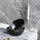 preview thumbnail 27 of 37, Stone Lain Abigail Weave Stoneware Dish Set, 4 Count Bowl - Black