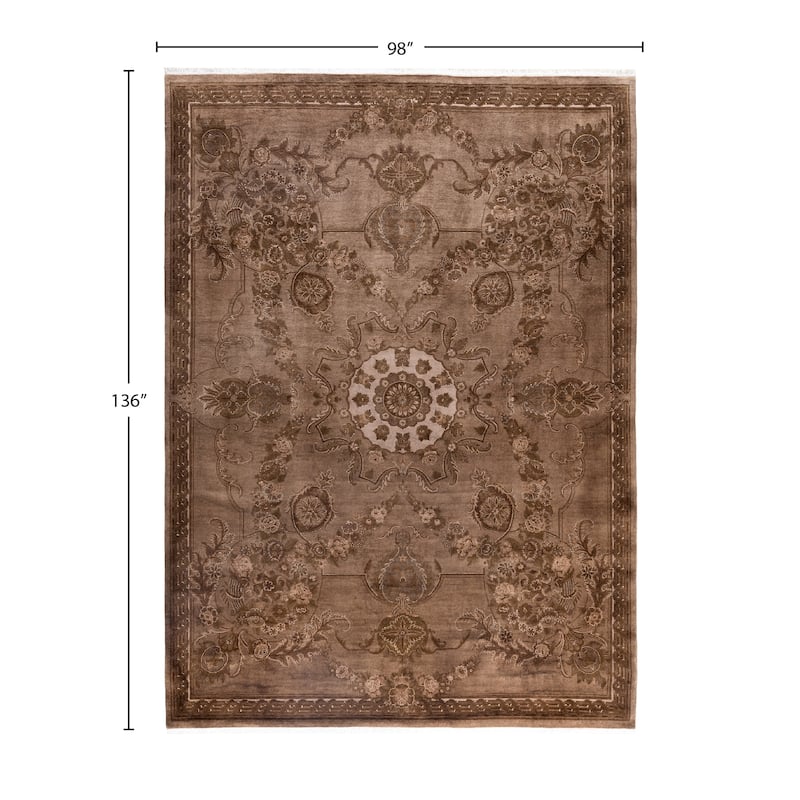 Overdyed One-of-a-Kind Hand-Knotted Area Rug - Beige - 8' 2" x 11' 4"