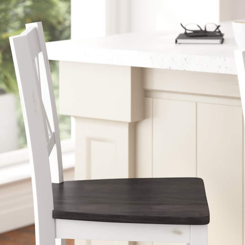 Modern Farmhouse Wooden Bar Stools
