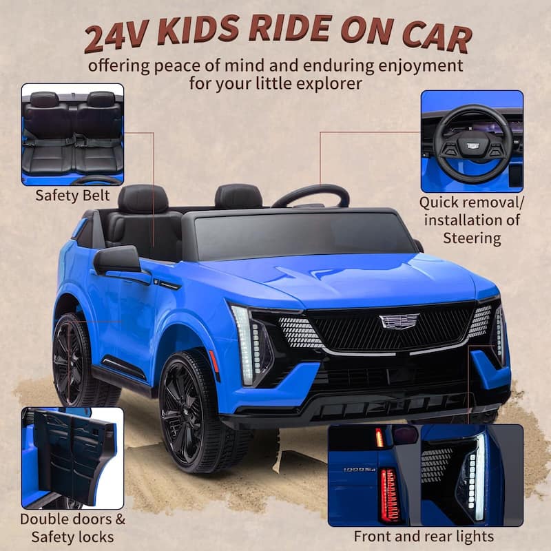 24V Ride on Car, Licensed Battery Powered Electric Vehicle