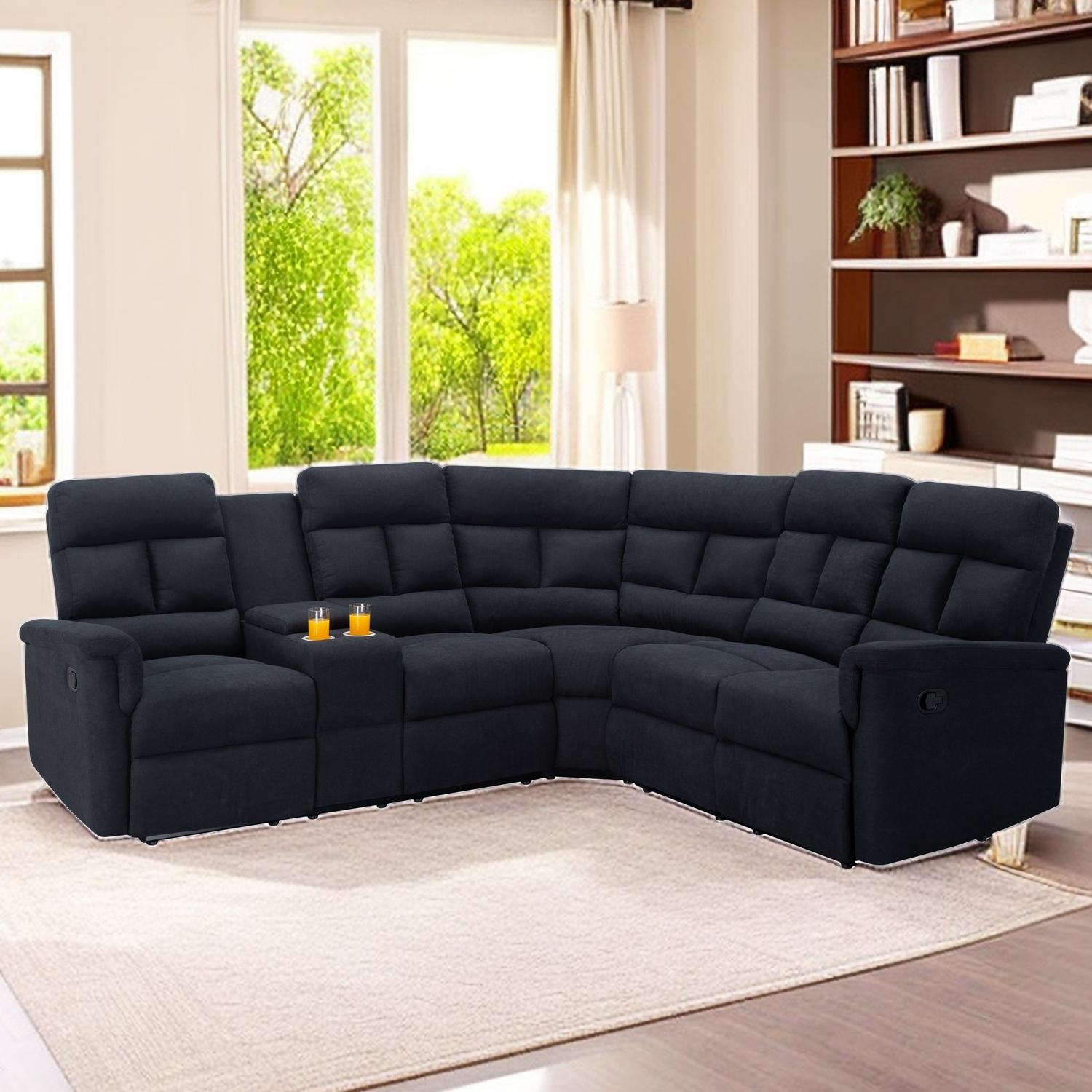 Black Reclining Sectional Sofas Bed Bath Beyond