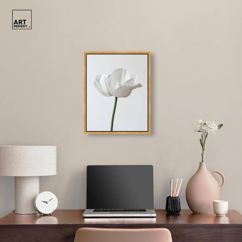 Pearl Floret Canvas by Art Remedy
